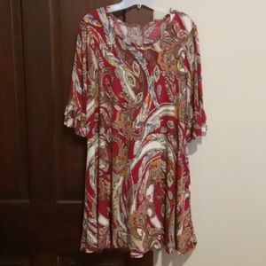 Burgundy Feather dress/tunic